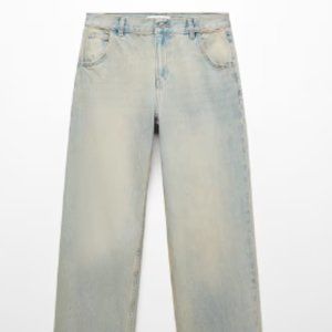 Mango low waist wide leg jeans (1) (REF. 57055958-INES-LM)